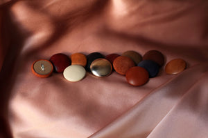 leather fashion buttons