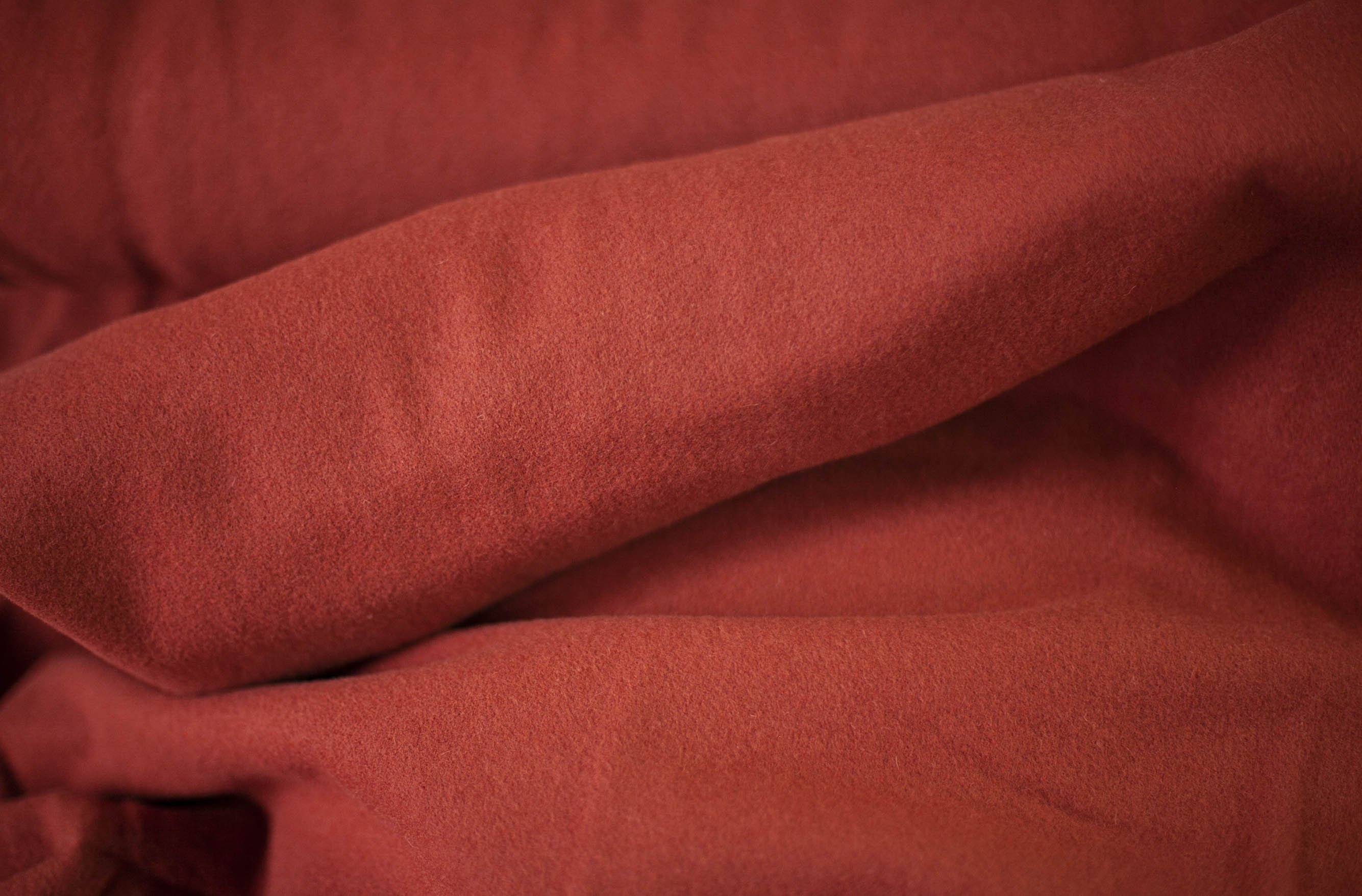 red wool fabric
