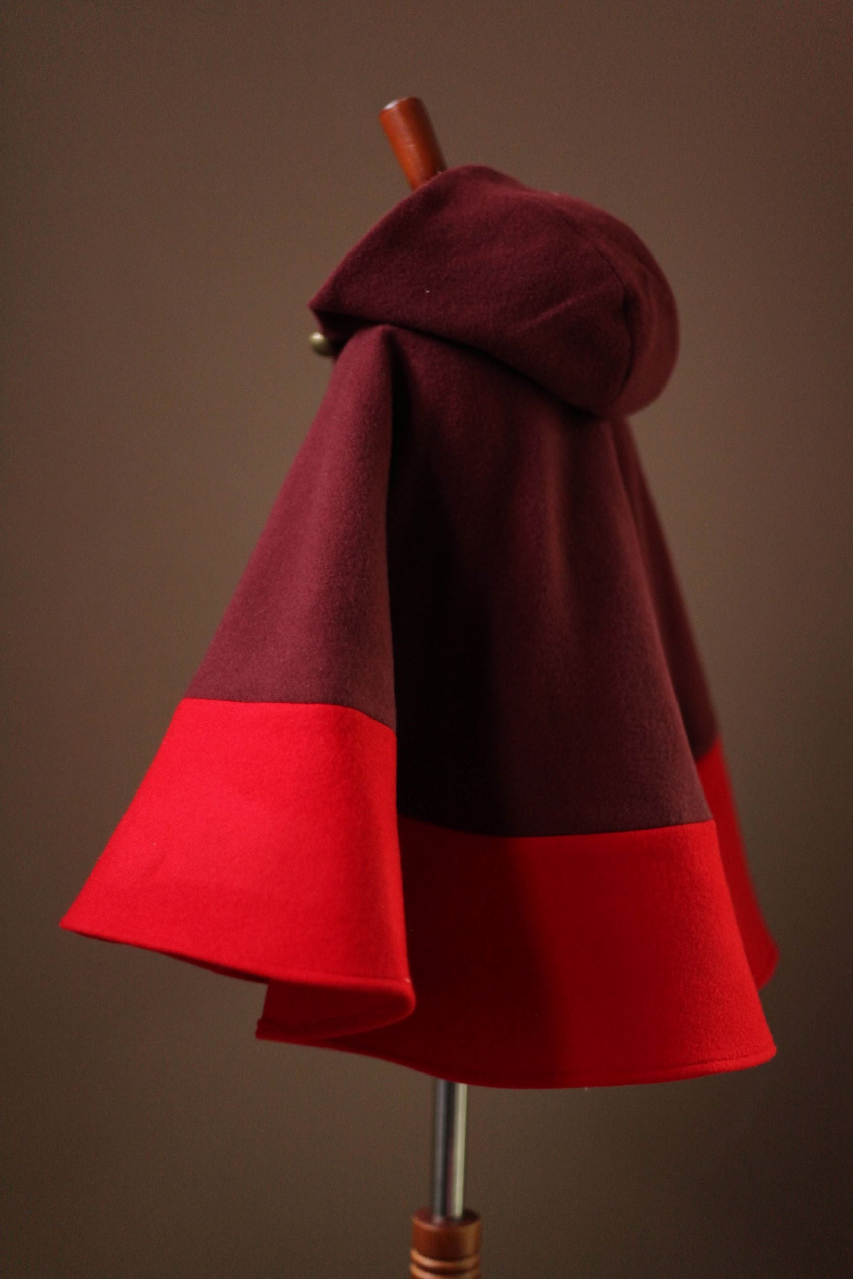 kids color block cape