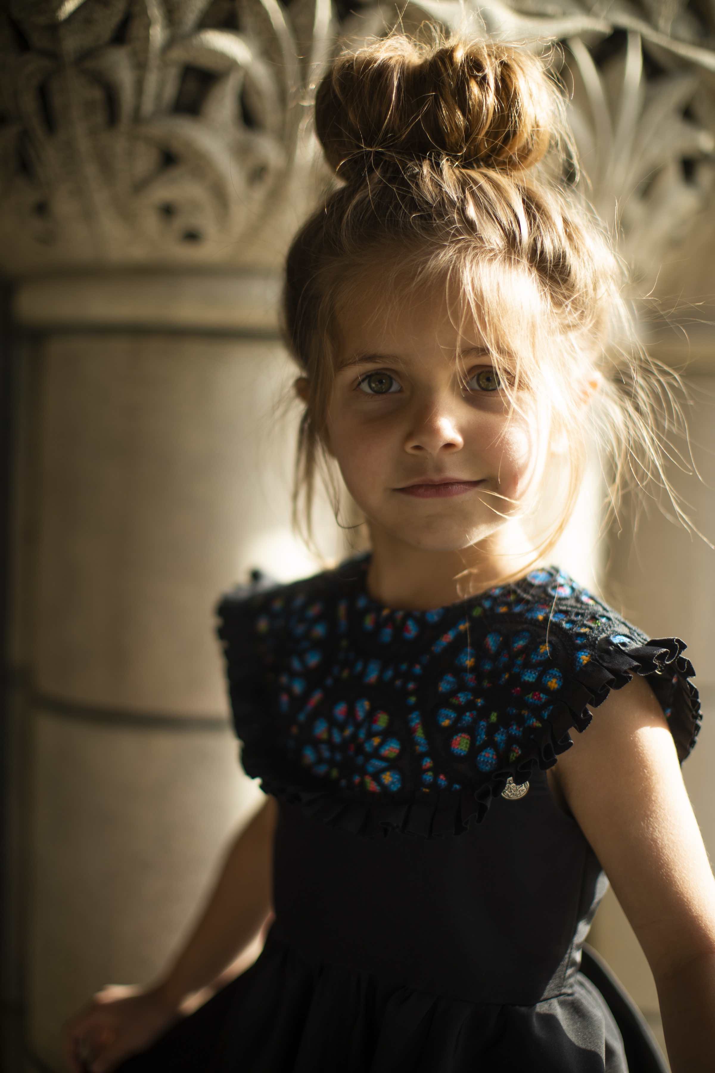 Girls Couture Dress Rose Window