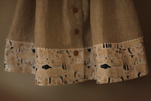 watercolor sheep dress