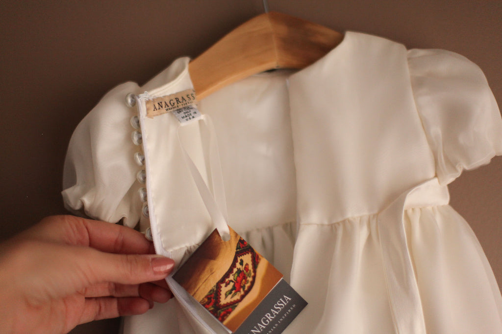 silk christening gown