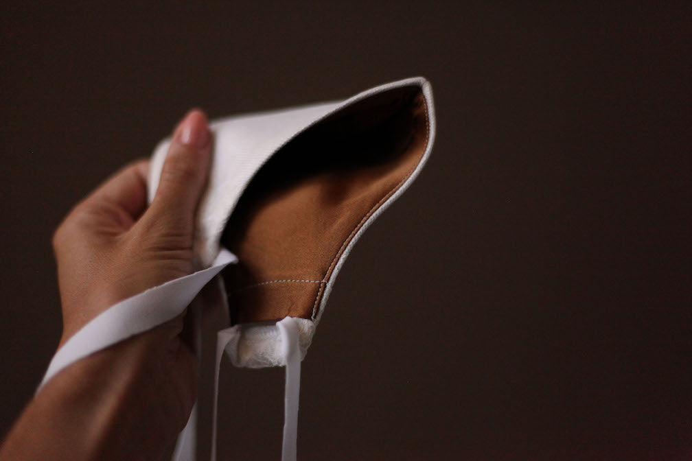 mask with silk lining