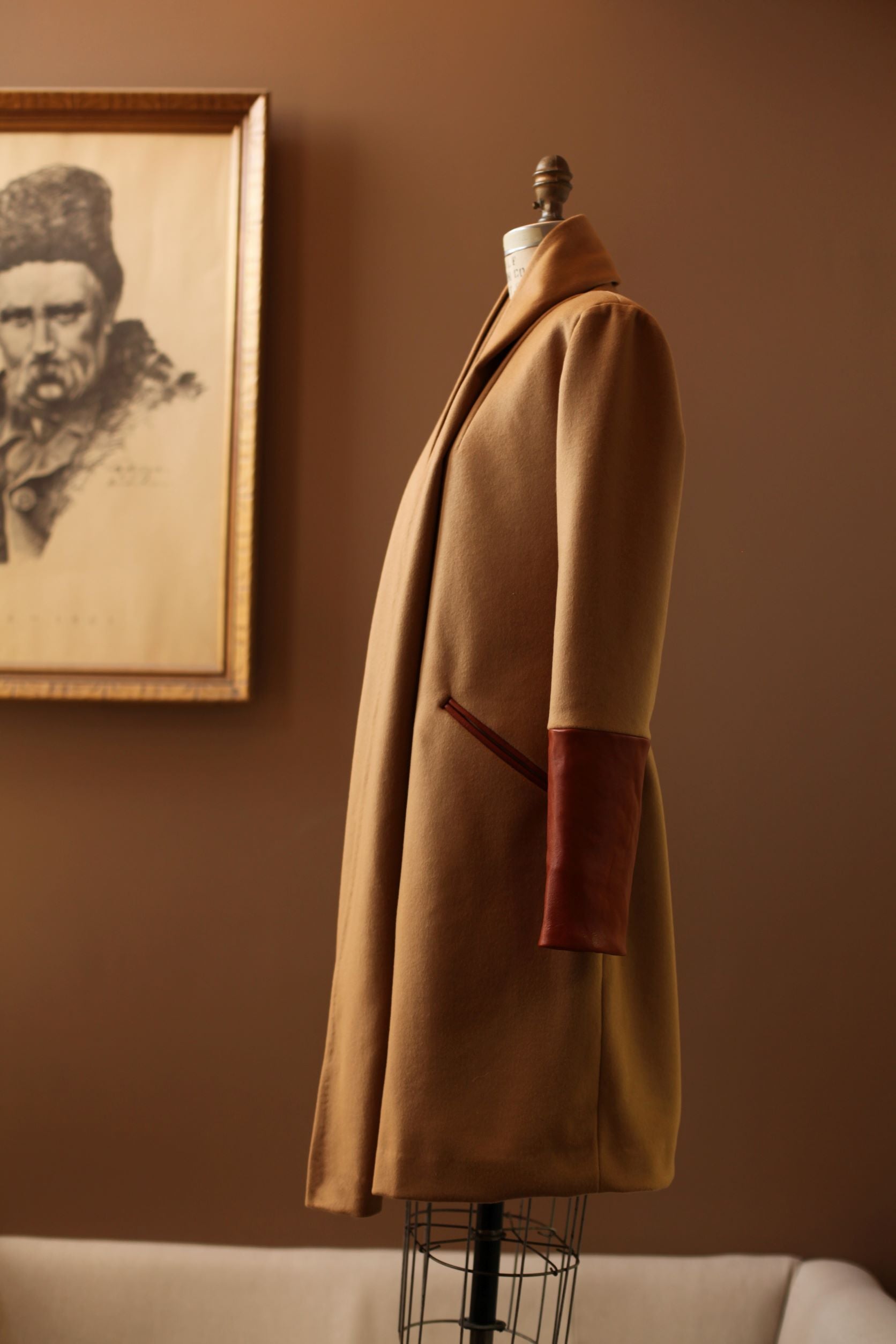 womens wool coat camel