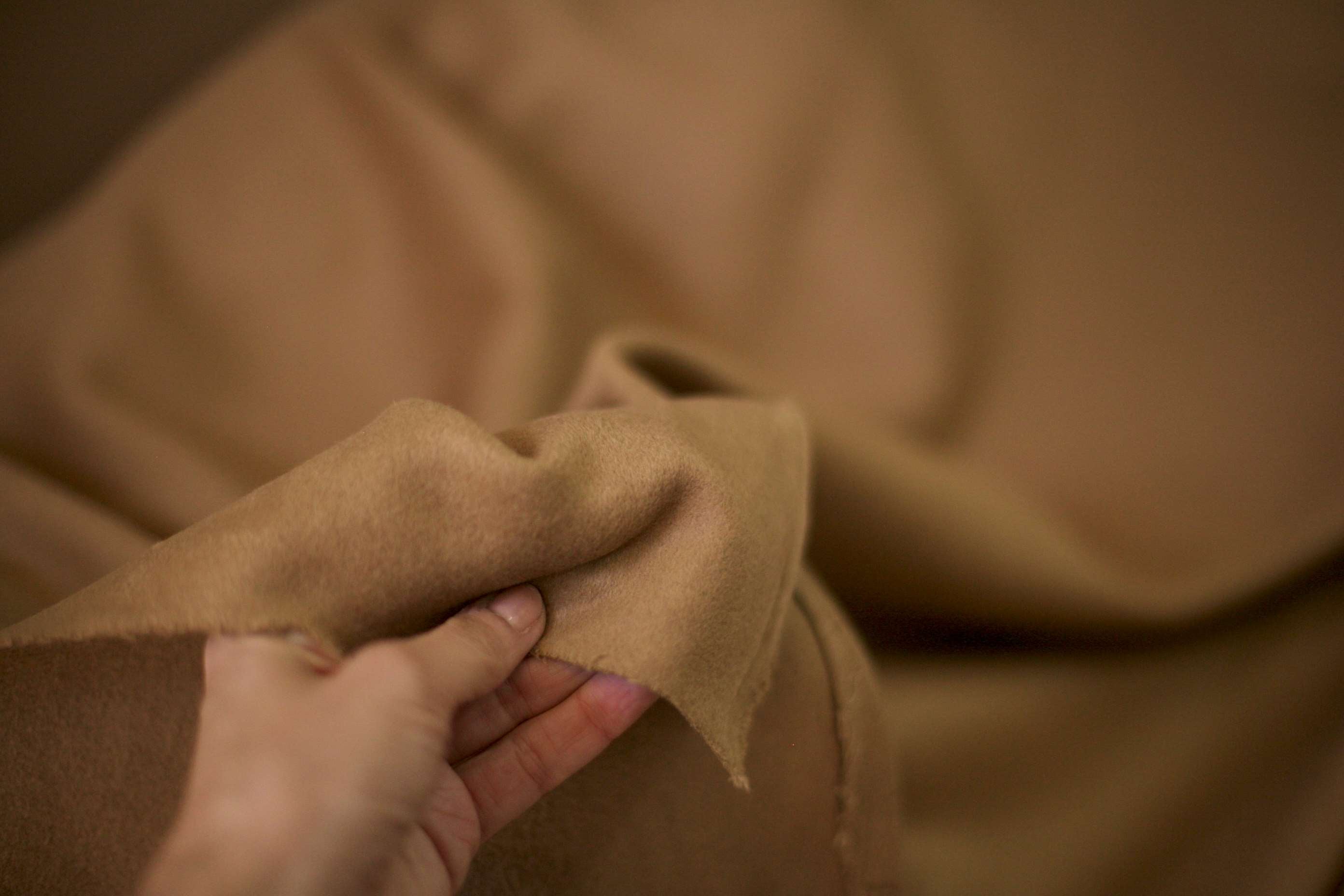 tan wool cashmere