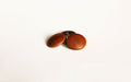 honey brown leather buttons