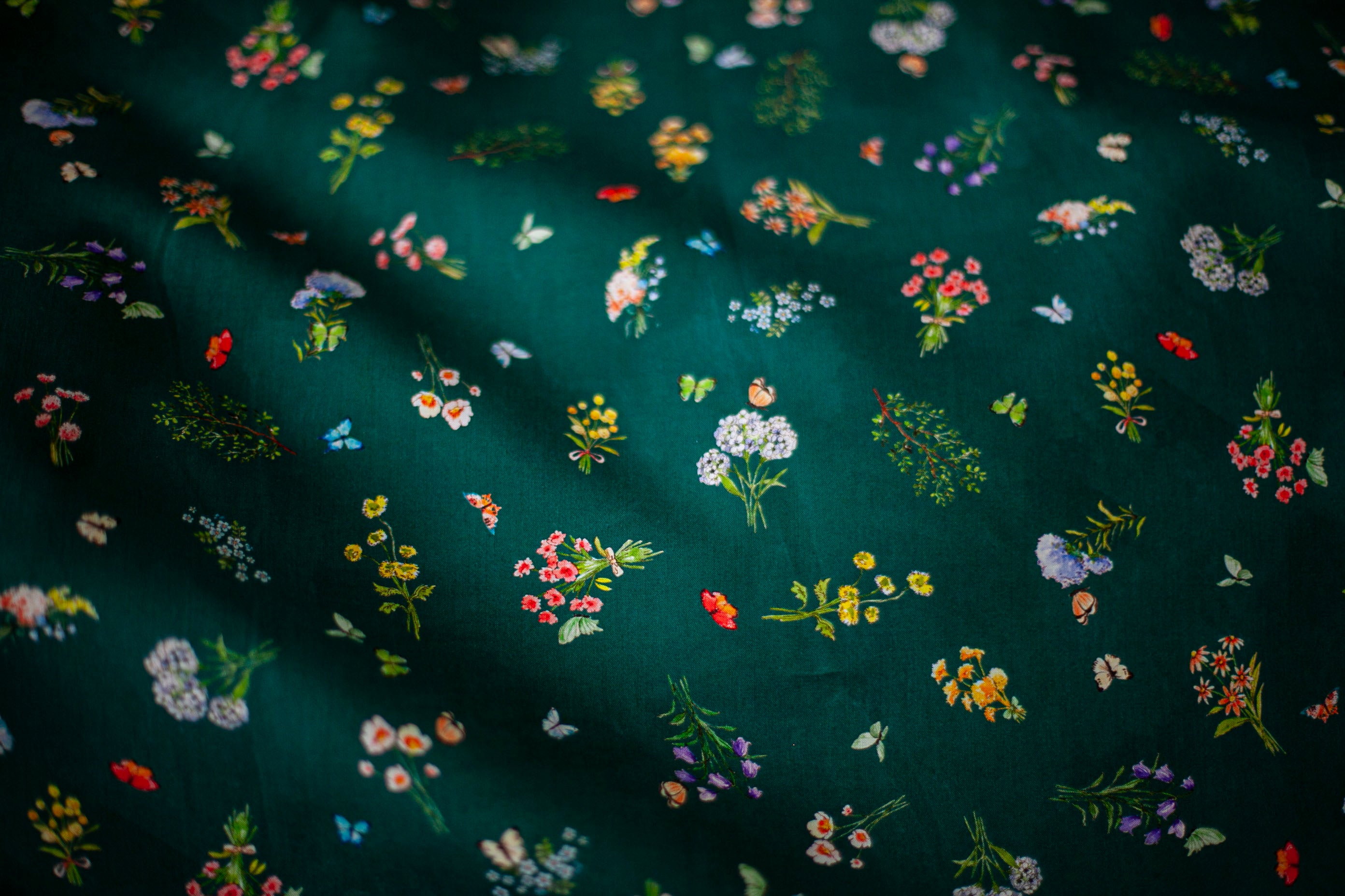 spring butterfly fabric