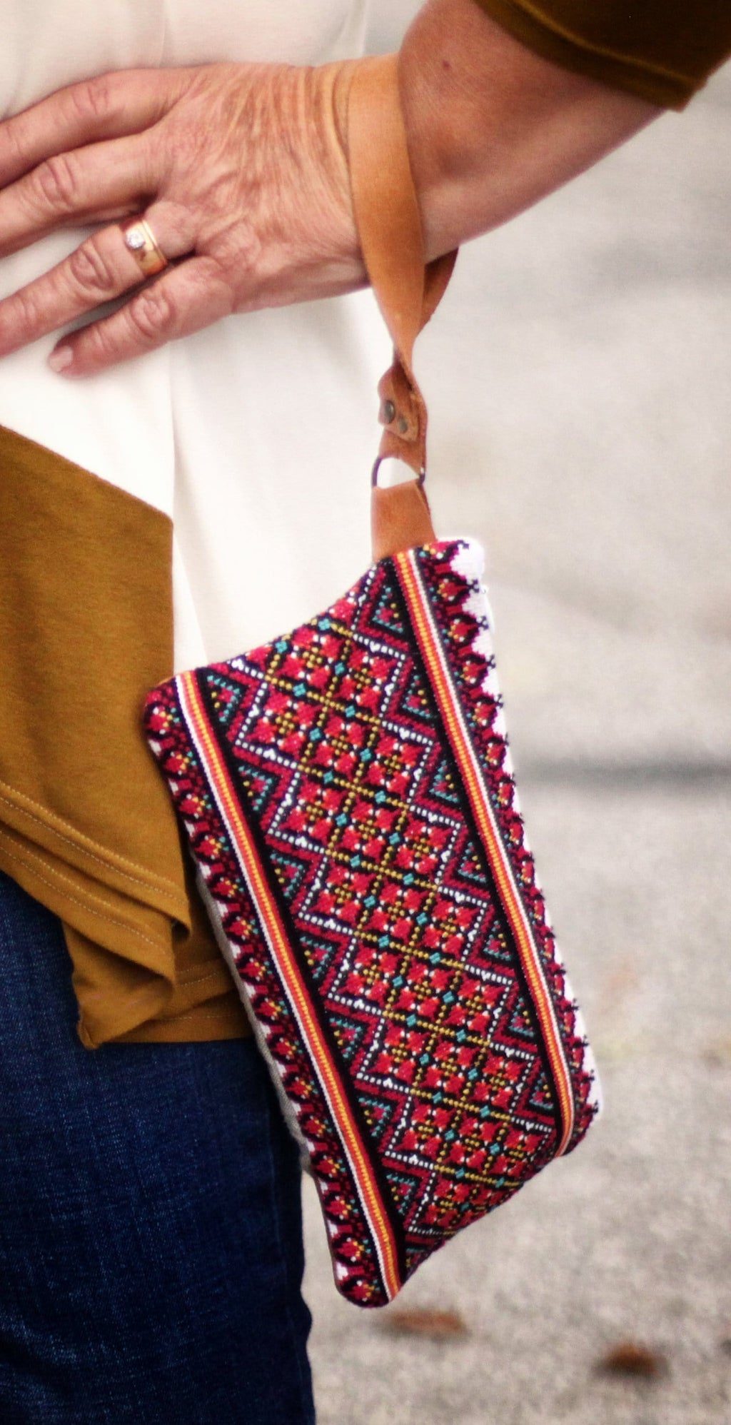hand embroidered designer handbag