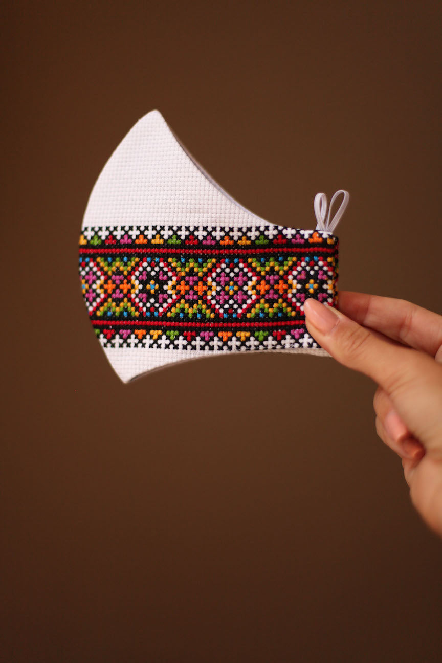 Face Mask Ukrainian embroidered 