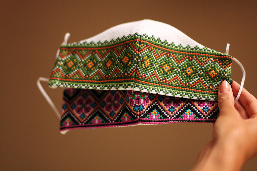 Couture Embroidered Face Mask