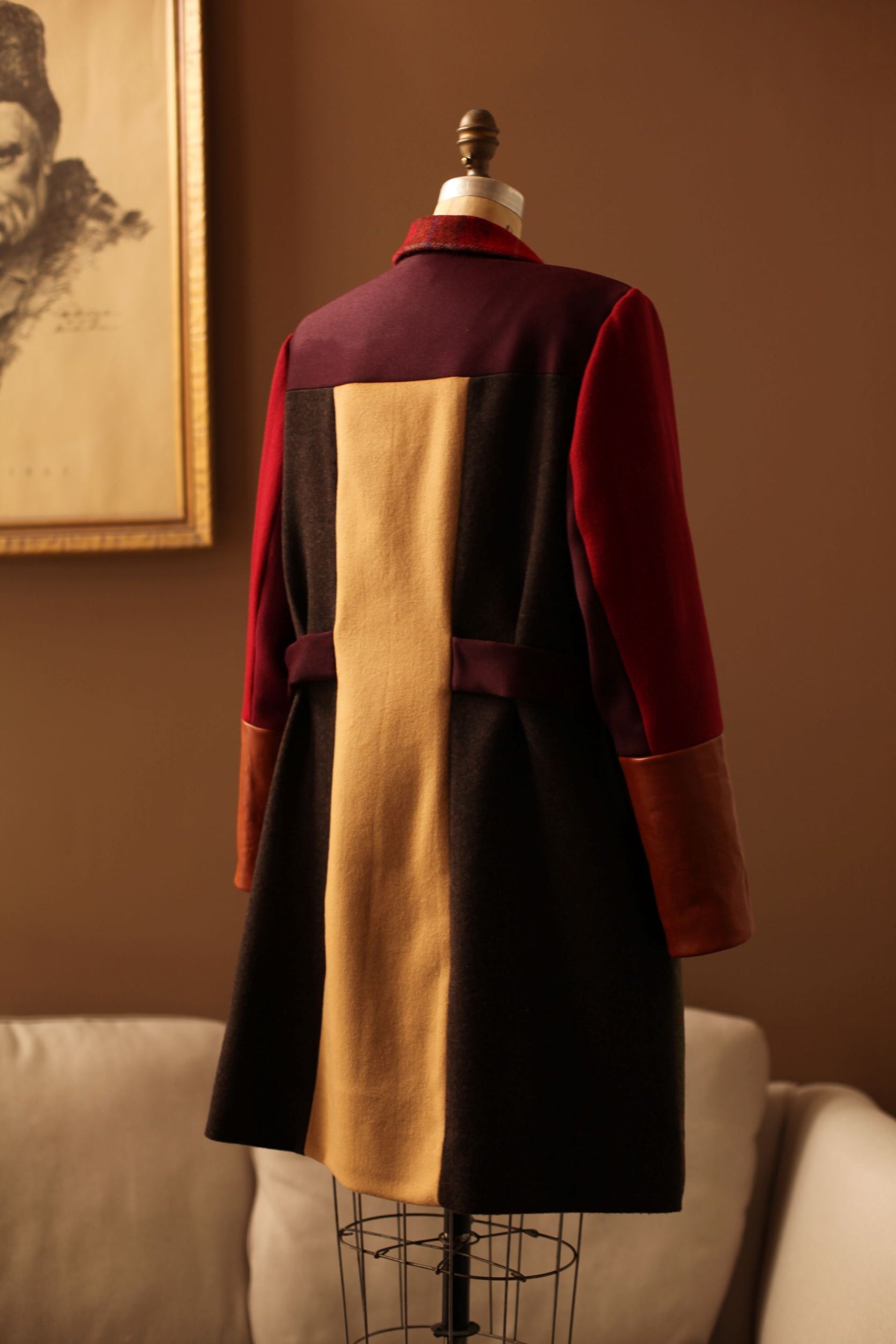 womens color block jacket