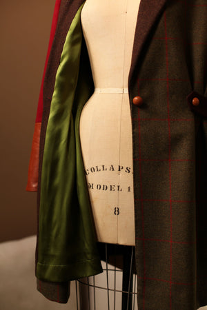 green lined jacket