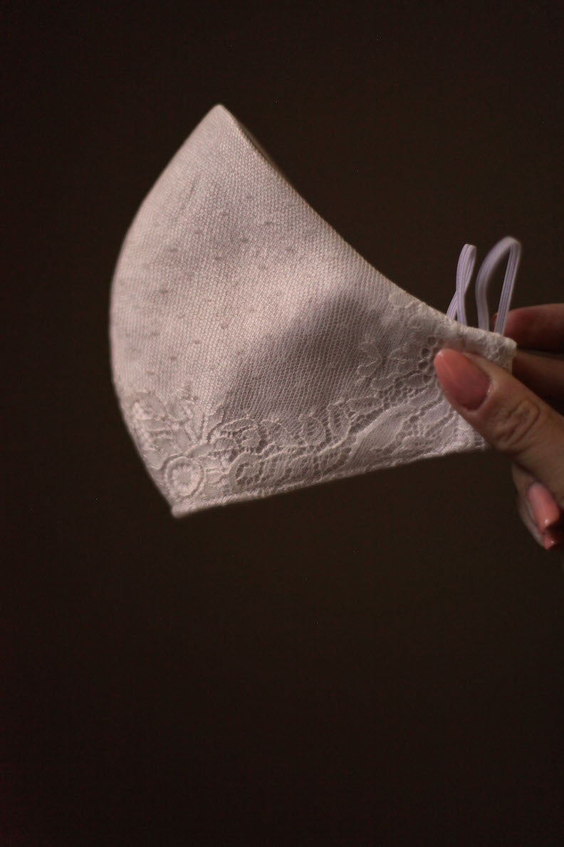 lace wedding face mask