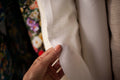 white heavyweight linen