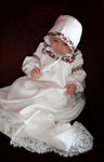 Embroidered Silk Baptismal Gown